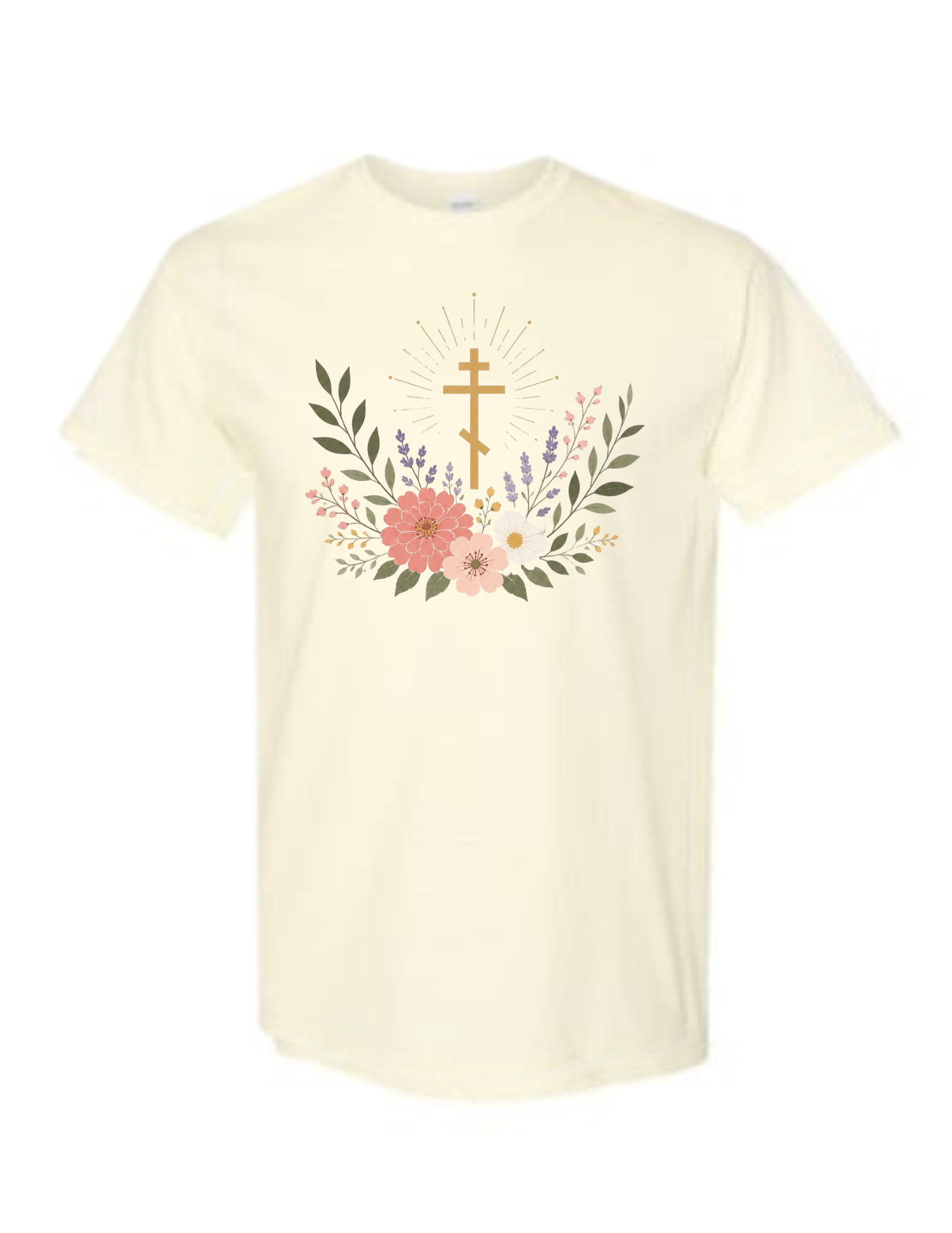 Pink floral Orthodox Tee
