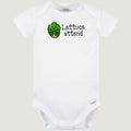 Lettuce Attend Baby Onesie, Orthodox Baby Gift, Gerber Bodysuit