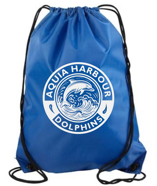 AH Dolphins Drawstring Bag