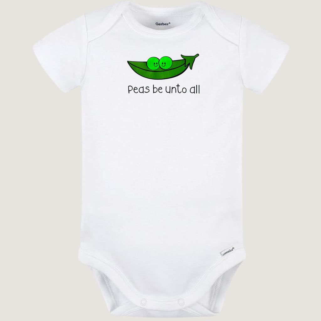 Peas Be Unto All onesie, Orthodox baby onesie