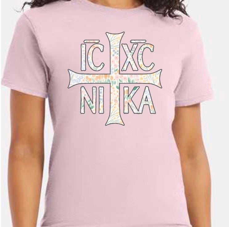 Floral Christogram t-shirt