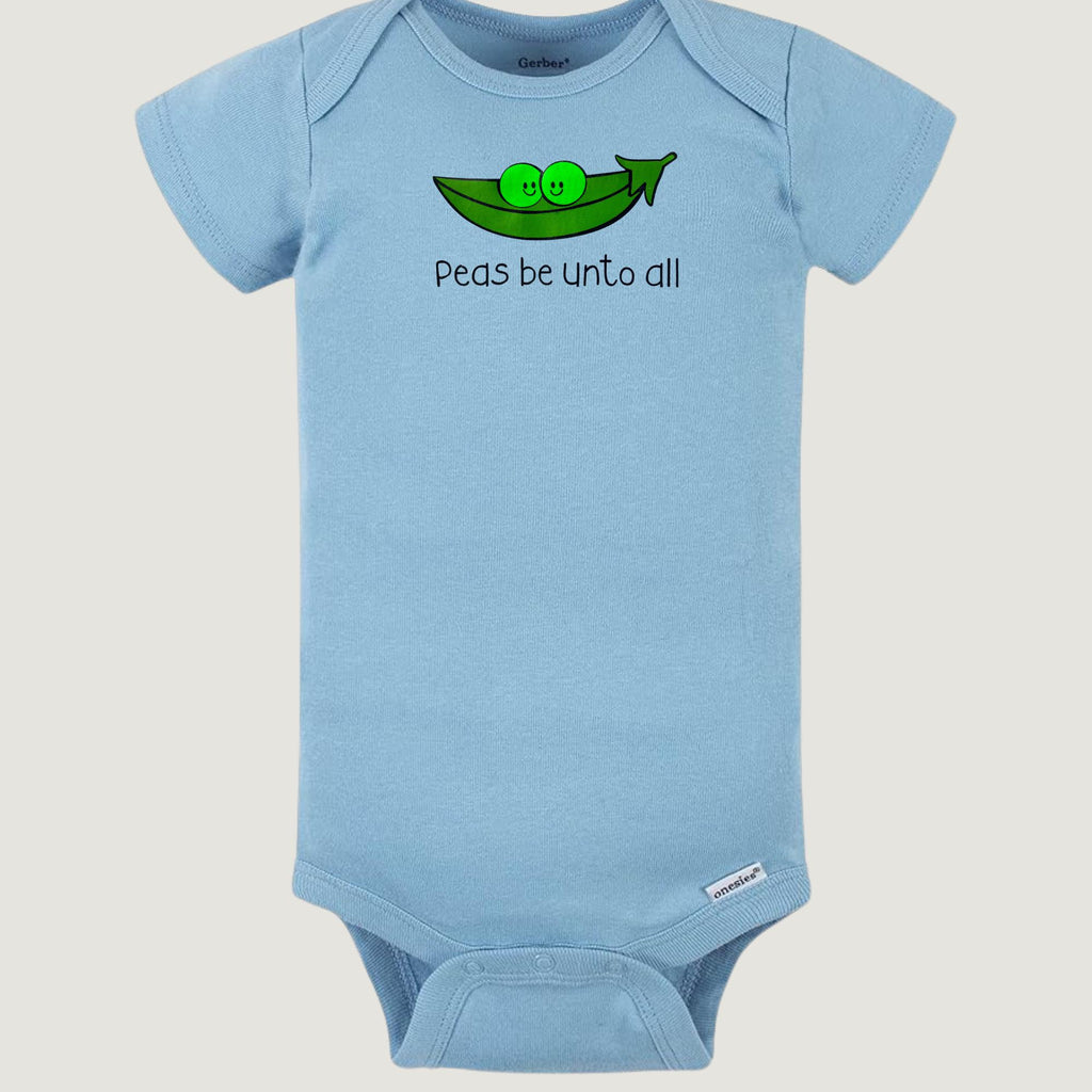 Peas Be Unto All onesie, Orthodox baby onesie