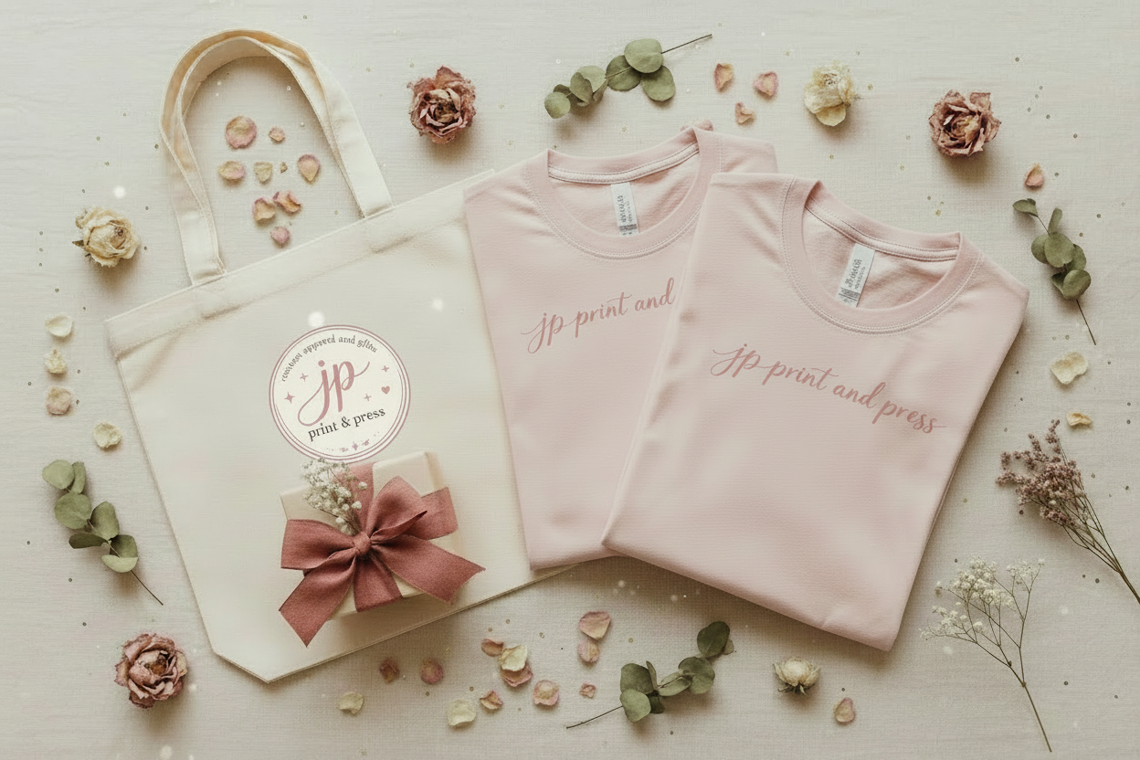 JP Print & Press Hero - Logo on Shirts